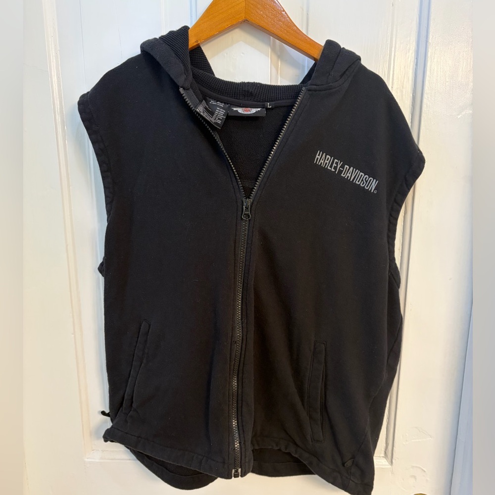 Harley Davidson Hooded Vest men’s Large